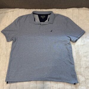 Nautica Blue Men’s short  Sleeve Polo Shirt- 3XL.